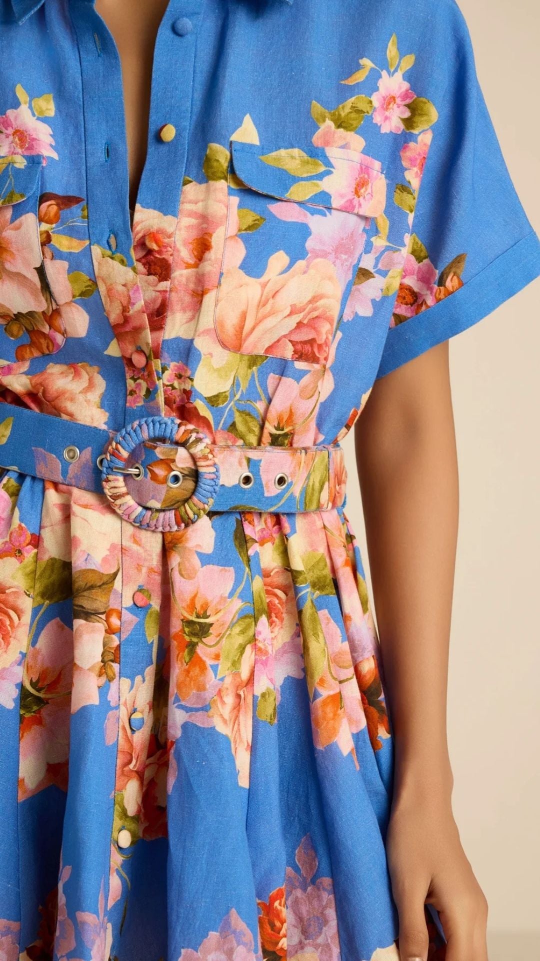 Vanya Buckle Short Dress - Hemant and Nandita