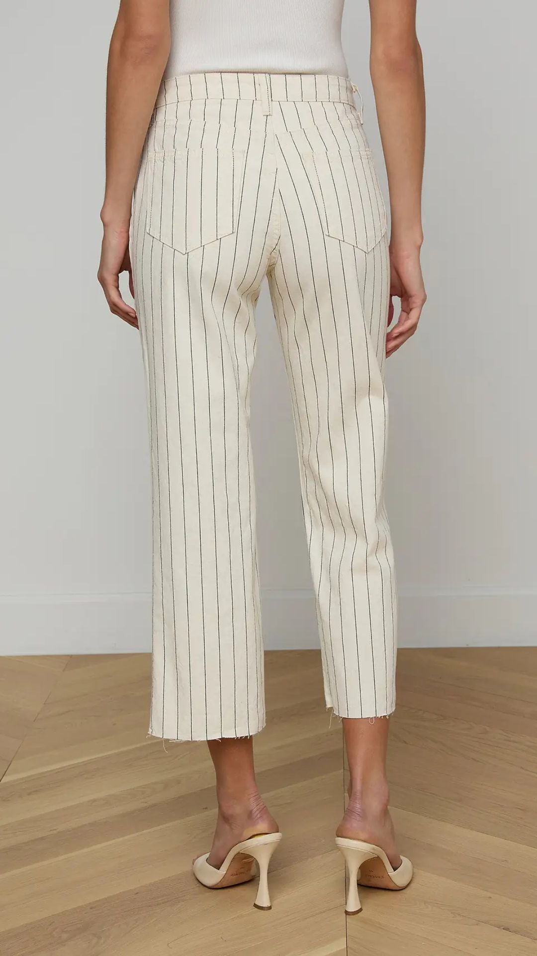 Wanda Cropped Wide-Leg High Rise Pant - L'Agence