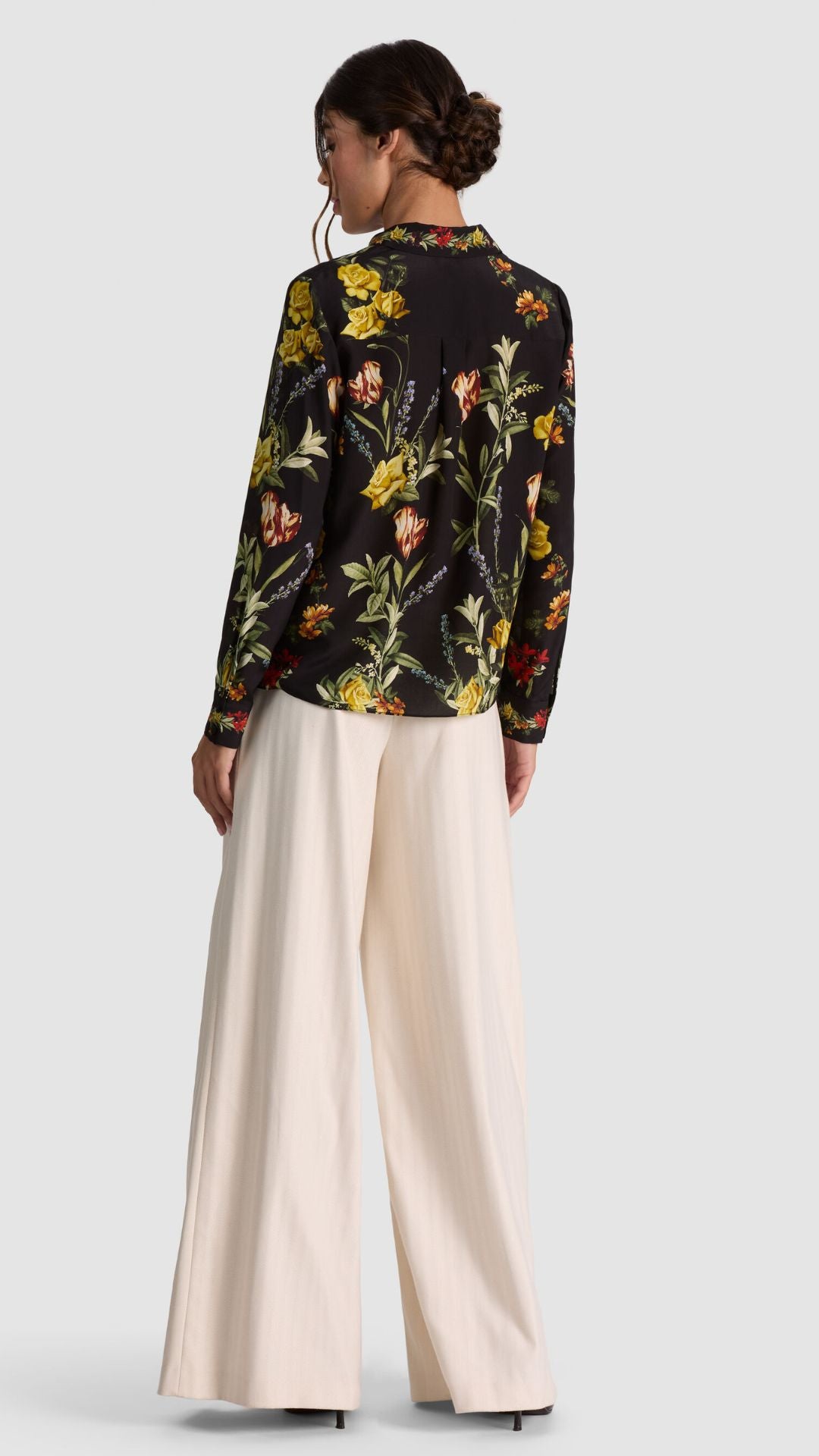 Willa Silk Blouse Black - Alice and Olivia