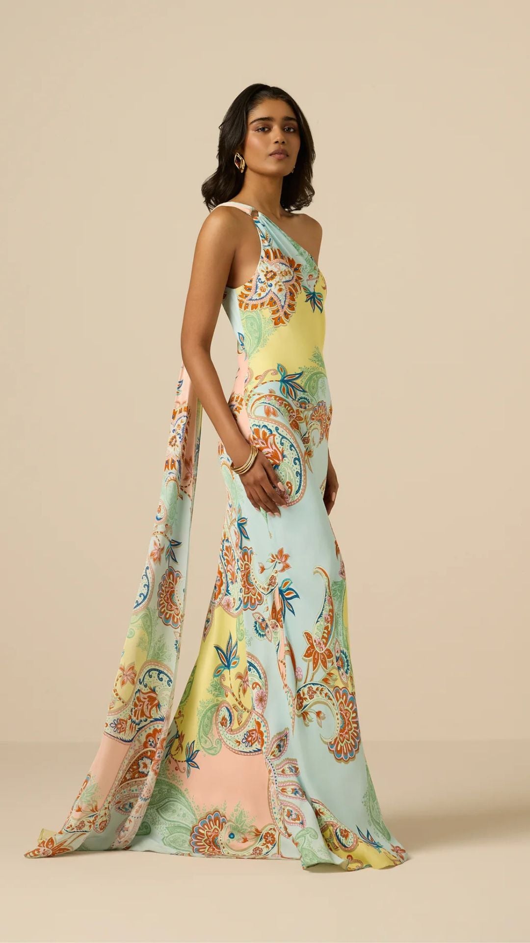 Yuti One Shoulder Dress - Hemant and Nandita