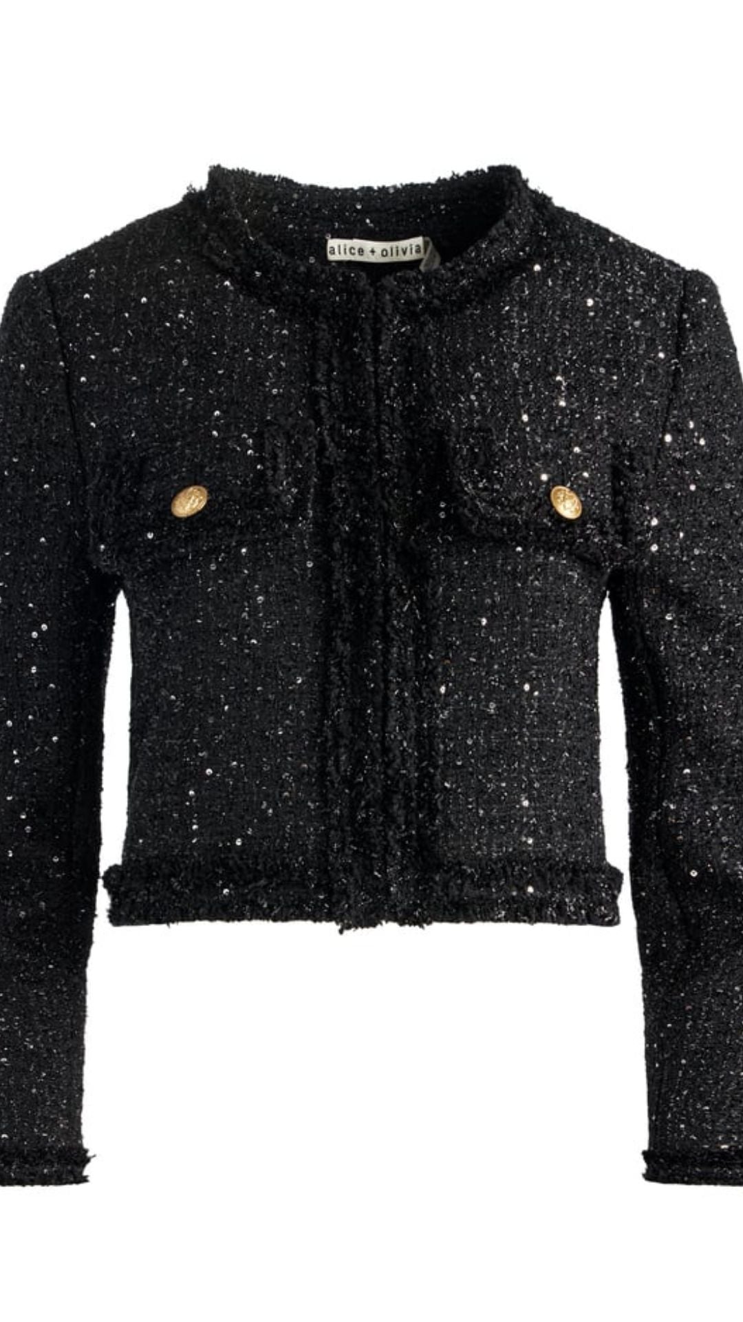 Dumont Embellished Tweed Jacket - Alice and Olivia