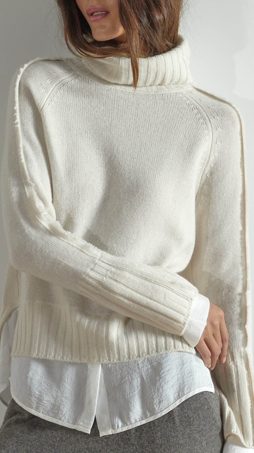 Jolie Fringed Layered Sweater - Brochu Walker